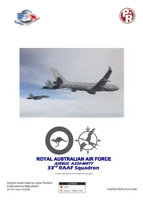 [Paper Replika] Airbus A330-200 Australian Air Force MRTT-52纸模网 - 海量纸模型图纸下载