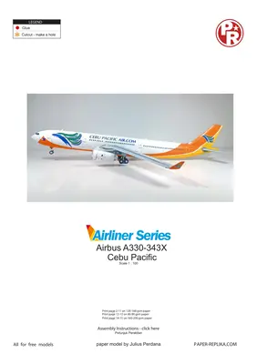 [Paper Replika] Airbus A330-343X Cebu Pacific-52纸模网 - 海量纸模型图纸下载