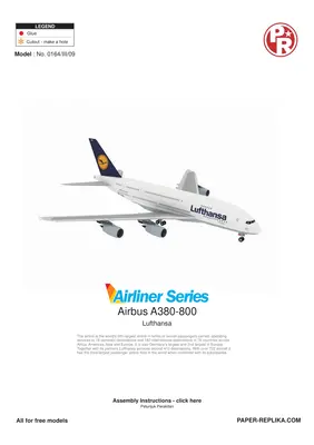 [Paper Replika] Airbus A380 Lufthansa-52纸模网 - 海量纸模型图纸下载