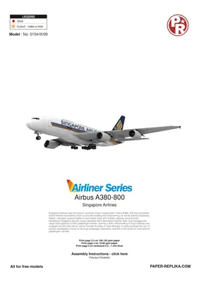 [Paper Replika] Airbus A380 Singapore Airlines-52纸模网 - 海量纸模型图纸下载