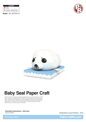 [Paper Replika] Baby Seal-52纸模网 - 海量纸模型图纸下载