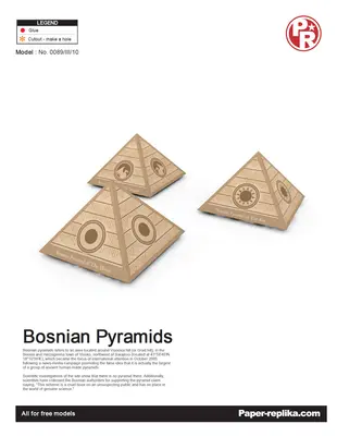 [Paper Replika] Bosnian Pyramids-52纸模网 - 海量纸模型图纸下载