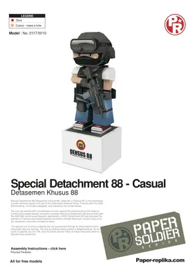 [Paper Replika] Casual Special Detachment 88-52纸模网 - 海量纸模型图纸下载