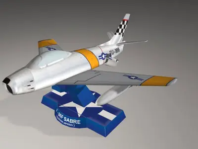 [Paper Replika] F-86 Sabre USAF-52纸模网 - 海量纸模型图纸下载