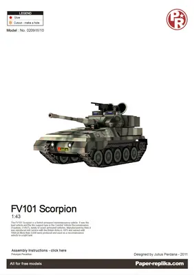 [Paper Replika] FV101 Scorpion-52纸模网 - 海量纸模型图纸下载