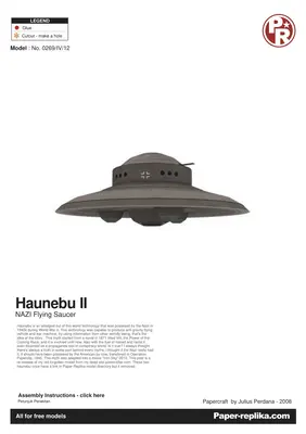 [Paper Replika] Haunebu II - III-52纸模网 - 海量纸模型图纸下载