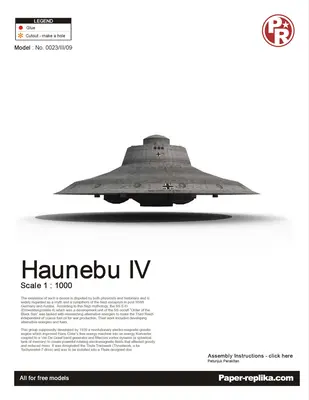 [Paper Replika] Haunebu IV-52纸模网 - 海量纸模型图纸下载