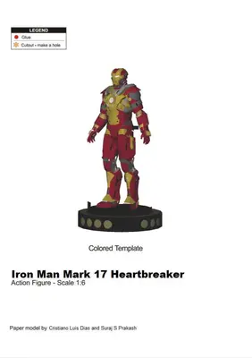 [Paper Replika] Iron Man Mark 17-52纸模网 - 海量纸模型图纸下载