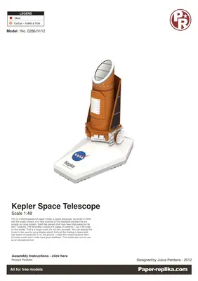 [Paper Replika] Kepler Space Telescope-52纸模网 - 海量纸模型图纸下载