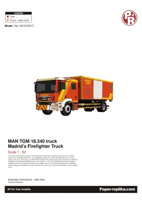 [Paper Replika] MAN TGM Firefighter Truck-52纸模网 - 海量纸模型图纸下载