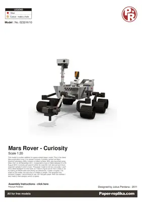 [Paper Replika] Mars Rover Curiosity-52纸模网 - 海量纸模型图纸下载