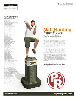[Paper Replika] Matt Harding-52纸模网 - 海量纸模型图纸下载