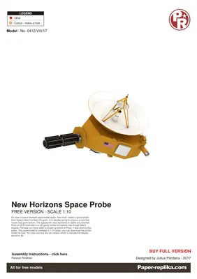 [Paper Replika] New Horizons Space Probe-52纸模网 - 海量纸模型图纸下载