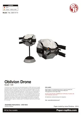 [Paper Replika] Oblivion Drone-52纸模网 - 海量纸模型图纸下载