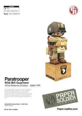 [Paper Replika] Paratrooper - Wild Bill Guarnere-52纸模网 - 海量纸模型图纸下载