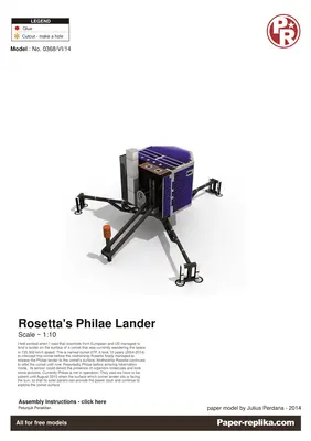 [Paper Replika] Rosetta Philae Comet Lander-52纸模网 - 海量纸模型图纸下载