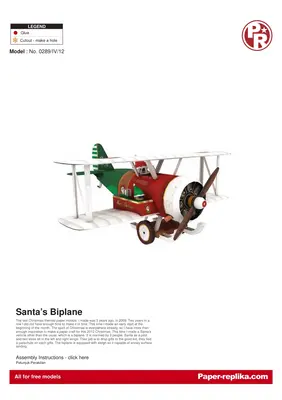 [Paper Replika] Santa Biplane-52纸模网 - 海量纸模型图纸下载