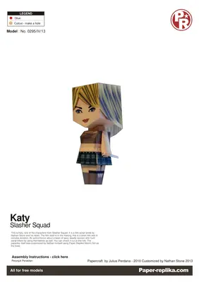 [Paper Replika] Slasher Squad - Katy-52纸模网 - 海量纸模型图纸下载