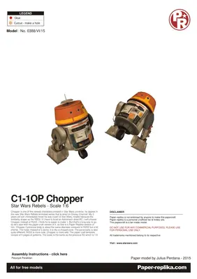 [Paper Replika] Star Wars - C1-1OP Chopper-52纸模网 - 海量纸模型图纸下载