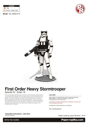 [Paper Replika] Star Wars - First Order Heavy Stormtrooper-52纸模网 - 海量纸模型图纸下载