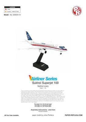 [Paper Replika] Sukhoi Superjet 100-52纸模网 - 海量纸模型图纸下载