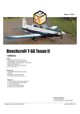 [Paper Replika] T-6A Texan II RC Plane-52纸模网 - 海量纸模型图纸下载