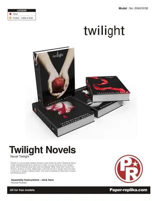 [Paper Replika] Twilight Novels-52纸模网 - 海量纸模型图纸下载
