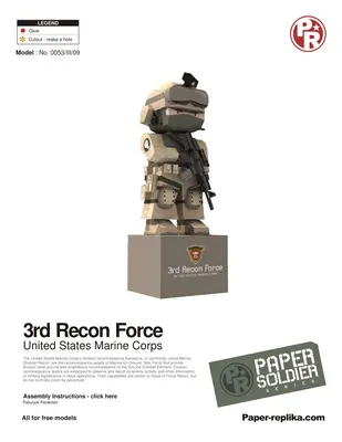 [Paper Replika] USMC 3rd Recon Force-52纸模网 - 海量纸模型图纸下载