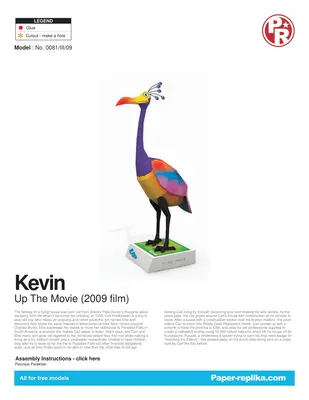 [Paper Replika] Up - Kevin-52纸模网 - 海量纸模型图纸下载