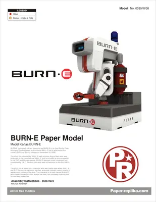 [Paper Replika] WALL-E – BURN-E-52纸模网 - 海量纸模型图纸下载