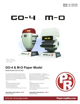 [Paper Replika] WALL-E - GO-4 & M-O-52纸模网 - 海量纸模型图纸下载