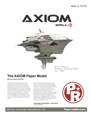 [Paper Replika] WALL-E - The Axiom Mothership-52纸模网 - 海量纸模型图纸下载