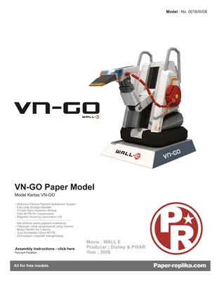 [Paper Replika] WALL-E - VN-GO-52纸模网 - 海量纸模型图纸下载