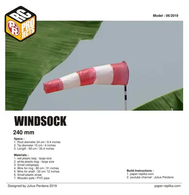 [Paper Replika] Windsock for RC Flying Field-52纸模网 - 海量纸模型图纸下载