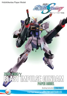 [Paper Replika] ZGMF-X56S-γ Blast Impulse Gundam-52纸模网 - 海量纸模型图纸下载