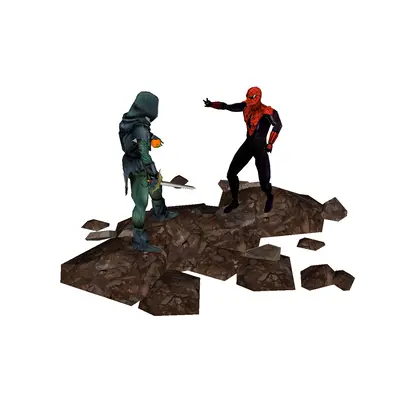 [PaperLovers] Spider-Man Fight Alex Ross-52纸模网 - 海量纸模型图纸下载