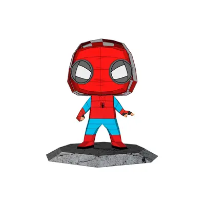 [Ruben Craft] Spider-Man Homecoming Funko-52纸模网 - 海量纸模型图纸下载