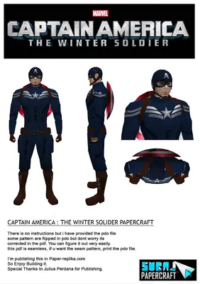 [Suraj Prakash] Captain America The Winter Soldier-52纸模网 - 海量纸模型图纸下载
