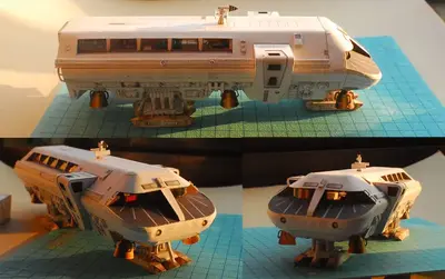 [UHU-02] 2001 A Space Odyssey - Moon Bus-52纸模网 - 海量纸模型图纸下载
