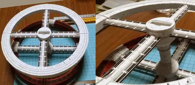 [UHU-02] 2001 A Space Odyssey - Space Station V Simple edition-52纸模网 - 海量纸模型图纸下载