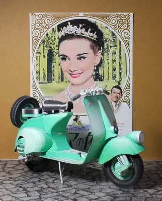 [UHU-02] Roman Holiday - Faro Basso Vespa-52纸模网 - 海量纸模型图纸下载