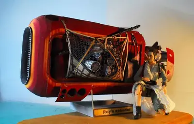 [UHU-02] Star Wars - Rey's Speeder-52纸模网 - 海量纸模型图纸下载