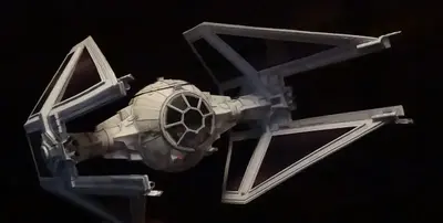 [UHU-02] Star Wars - TiE Interceptor-52纸模网 - 海量纸模型图纸下载