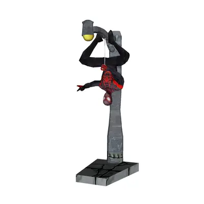 [Unfold Brazil] Diorama Spider-Man Miles Morales-52纸模网 - 海量纸模型图纸下载
