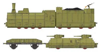 [Best Papermodels] Armoured train OB-3 No.1 Early type-52纸模网 - 海量纸模型图纸下载