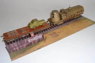 [Best Papermodels] Diorama Czechoslovak legions in Russia 1919-52纸模网 - 海量纸模型图纸下载