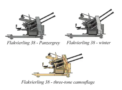 [Best Papermodels] Flakvierling 38 4x2cm-52纸模网 - 海量纸模型图纸下载