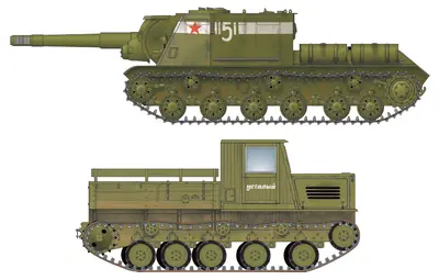 [Best Papermodels] ISU-152, JA-12-52纸模网 - 海量纸模型图纸下载