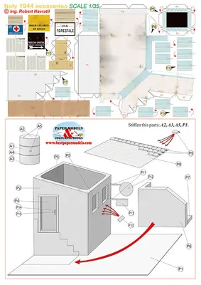 [Best Papermodels] Italy 1944 accessories-52纸模网 - 海量纸模型图纸下载