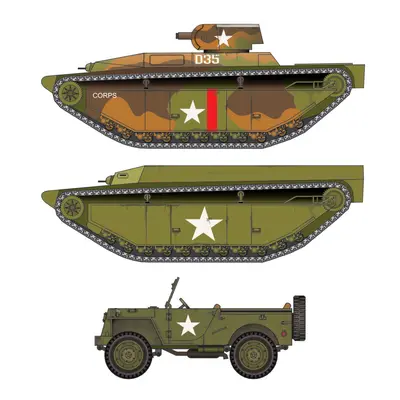 [Best Papermodels] LVT-4, LVT-(A)4, Jeep T-26-52纸模网 - 海量纸模型图纸下载